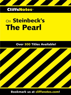 cover image of CliffsNotes on Steinbeck's the Pearl
